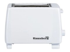 Prajitor de paine Hausberg HB-150A, 750 W, 2 felii, Grad de rumenire variabil, Alb